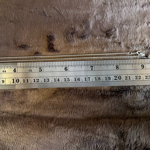 3D Graphic Blue Red & Green Dichroic Glass Pendant • Sterling Italian Chain - Picture 7 of 12